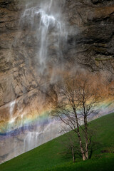 Waterfalls, Lauterbrunnen Valley, Bernese Oberland, Switzerland.jpg