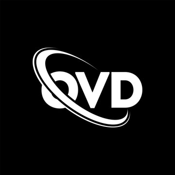 OVD logo. OVD letter. OVD letter logo design. Initials OVD logo linked with circle and uppercase monogram logo. OVD typography for technology, business and real estate brand.