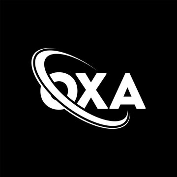 OXA logo. OXA letter. OXA letter logo design. Initials OXA logo linked with circle and uppercase monogram logo. OXA typography for technology, business and real estate brand.
