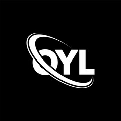 OYL logo. OYL letter. OYL letter logo design. Initials OYL logo linked with circle and uppercase monogram logo. OYL typography for technology, business and real estate brand.