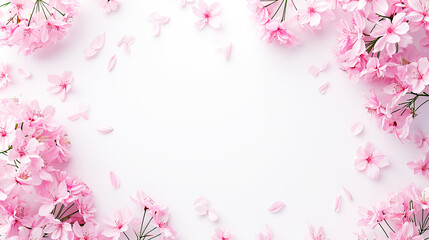 spring background with beautiful flowers, with space for text