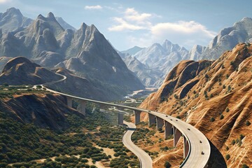 Highway in the mountains