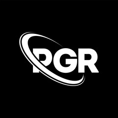 PGR logo. PGR letter. PGR letter logo design. Initials PGR logo linked with circle and uppercase monogram logo. PGR typography for technology, business and real estate brand.