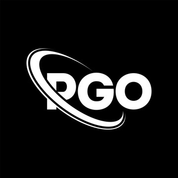 PGO logo. PGO letter. PGO letter logo design. Initials PGO logo linked with circle and uppercase monogram logo. PGO typography for technology, business and real estate brand.