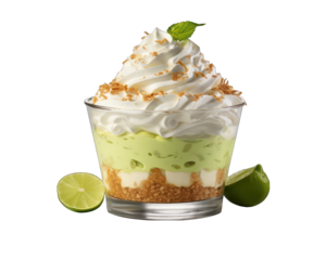 key lime pie on white on white background