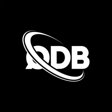 QDB logo. QDB letter. QDB letter logo design. Initials QDB logo linked with circle and uppercase monogram logo. QDB typography for technology, business and real estate brand.