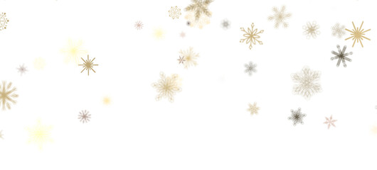 Frosty Snowfall: Mesmeric 3D Illustration Depicting Descending Holiday Snowflakes