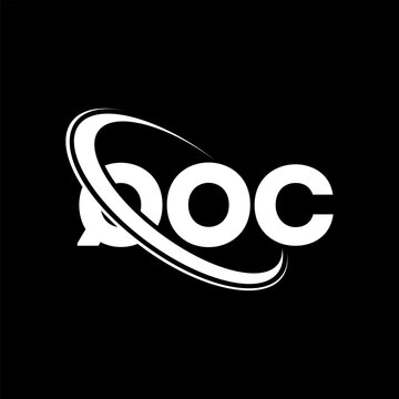 QOC logo. QOC letter. QOC letter logo design. Initials QOC logo linked with circle and uppercase monogram logo. QOC typography for technology, business and real estate brand.