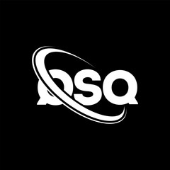 QSQ logo. QSQ letter. QSQ letter logo design. Initials QSQ logo linked with circle and uppercase monogram logo. QSQ typography for technology, business and real estate brand.
