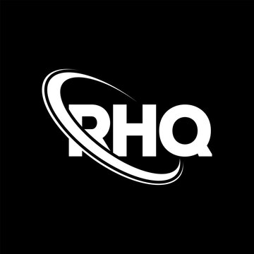 RHQ logo. RHQ letter. RHQ letter logo design. Initials RHQ logo linked with circle and uppercase monogram logo. RHQ typography for technology, business and real estate brand.