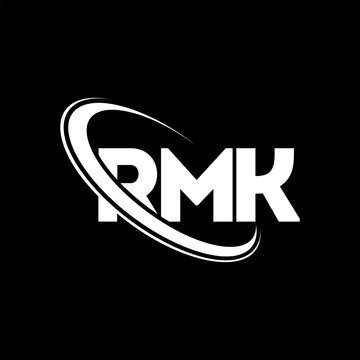 RMK logo. RMK letter. RMK letter logo design. Initials RMK logo linked with circle and uppercase monogram logo. RMK typography for technology, business and real estate brand.