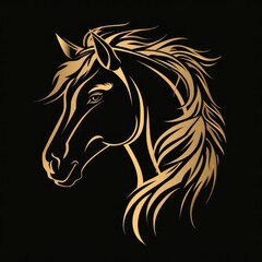 Vector Logo of Horse, Illustration