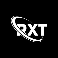 RXT logo. RXT letter. RXT letter logo design. Initials RXT logo linked with circle and uppercase monogram logo. RXT typography for technology, business and real estate brand.