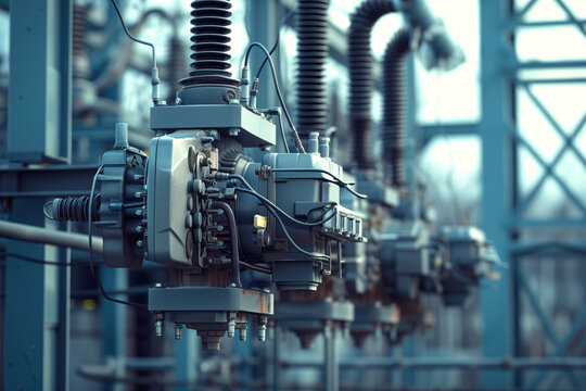 Electrification of high voltage substations with switchgear transmission transformers AI Generative