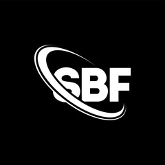 SBF logo. SBF letter. SBF letter logo design. Intitials SBF logo linked with circle and uppercase monogram logo. SBF typography for technology, business and real estate brand.