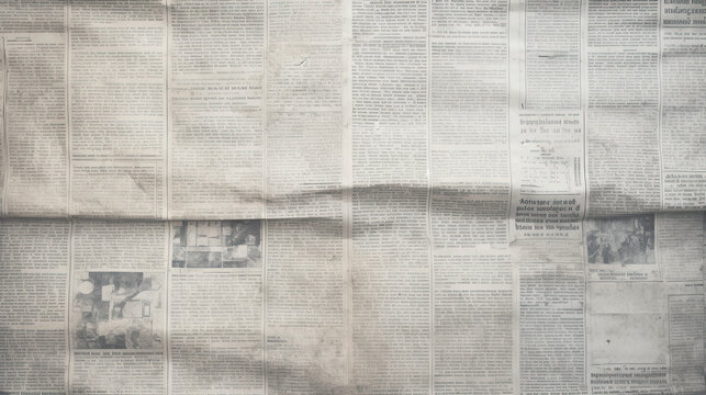 Newspaper paper grunge vintage old aged texture background