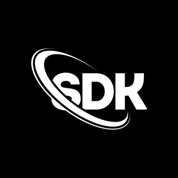 SDK logo. SDK letter. SDK letter logo design. Initials SDK logo linked with circle and uppercase monogram logo. SDK typography for technology, business and real estate brand.
