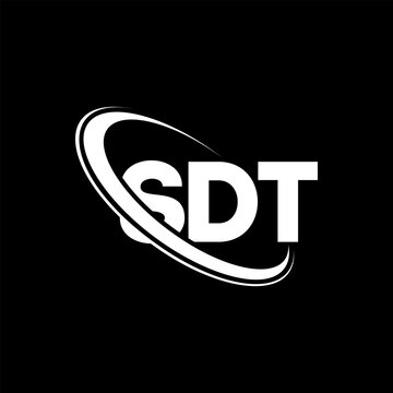 SDT logo. SDT letter. SDT letter logo design. Initials SDT logo linked with circle and uppercase monogram logo. SDT typography for technology, business and real estate brand.