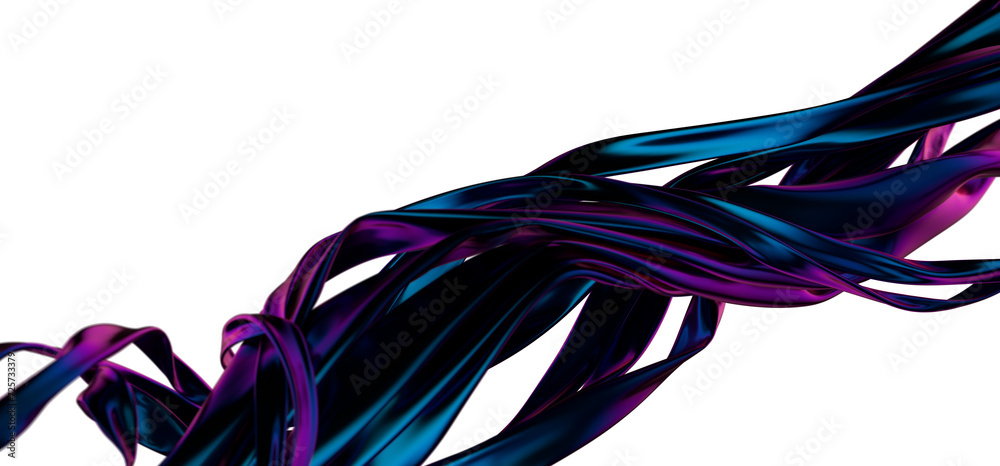 Poster dynamic aquatic motion: abstract 3d blue wave illustration for dynamic visuals