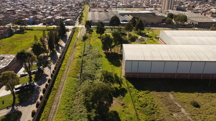 
Bogotá streets, skies and buildings taken from above