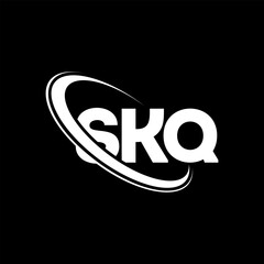 SKQ logo. SKQ letter. SKQ letter logo design. Initials SKQ logo linked with circle and uppercase monogram logo. SKQ typography for technology, business and real estate brand.