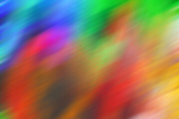 Abstract blured in motion multicolored background. Gradient background. Defocus frame.