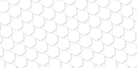 Abstract background pattern seamless geometric line hexagonal design vector. geometric polygonal shape background. vector illustration. white and gray hexagon pattern.
