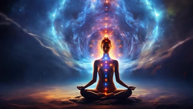 Chakras and astral activation concept