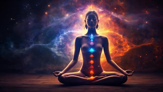 Chakras and astral activation concept