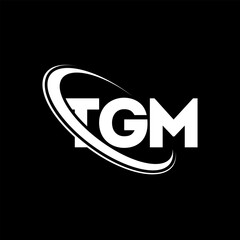 TGM logo. TGM letter. TGM letter logo design. Initials TGM logo linked with circle and uppercase monogram logo. TGM typography for technology, business and real estate brand.