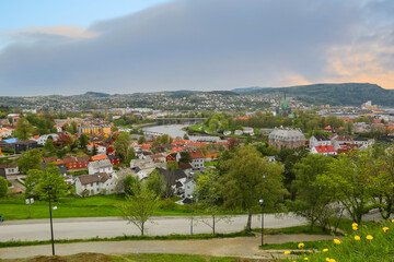 Aerial view of Trondheim, Norway