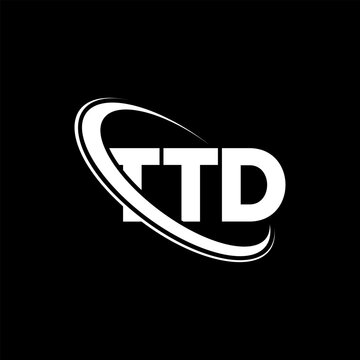 TTD logo. TTD letter. TTD letter logo design. Initials TTD logo linked with circle and uppercase monogram logo. TTD typography for technology, business and real estate brand.