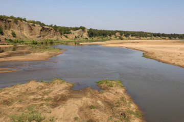 Afrikanischer Busch - Krügerpark - Letaba River / African Bush - Kruger Park - Letaba River /