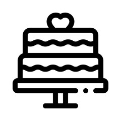 cake line icon