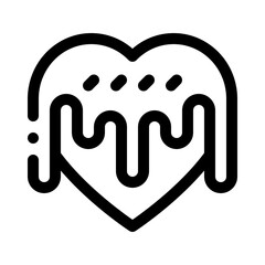 chocolate line icon