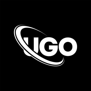 UGO logo. UGO letter. UGO letter logo design. Initials UGO logo linked with circle and uppercase monogram logo. UGO typography for technology, business and real estate brand.