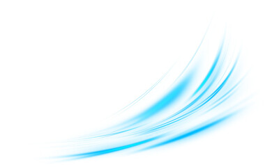 Fototapeta premium blue wavy glowing shiny light lines