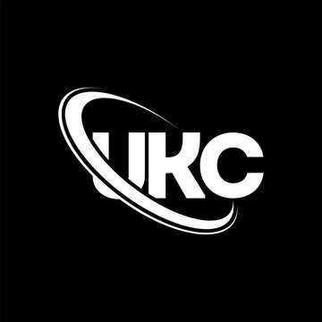 UKC logo. UKC letter. UKC letter logo design. Initials UKC logo linked with circle and uppercase monogram logo. UKC typography for technology, business and real estate brand.