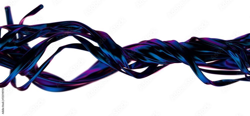 Poster Seamless Flow: Abstract 3D Blue Seamless Flow: Abstract 3D Blue Wave Illustration for Smooth and Continuous VisualsWave Illustration for Smooth and Continuous Visuals