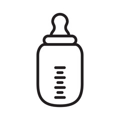 baby bottle icon design vector template