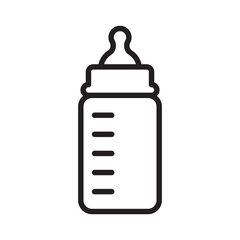 baby bottle icon design vector template