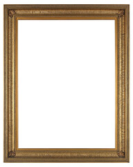Old picture frame in PNG format on a transparent background.