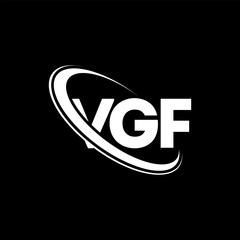 VGF logo. VGF letter. VGF letter logo design. Initials VGF logo linked with circle and uppercase monogram logo. VGF typography for technology, business and real estate brand.