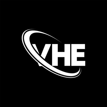 VHE logo. VHE letter. VHE letter logo design. Initials VHE logo linked with circle and uppercase monogram logo. VHE typography for technology, business and real estate brand.