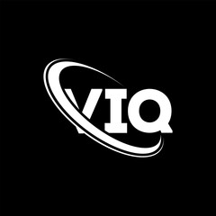 VIQ logo. VIQ letter. VIQ letter logo design. Initials VIQ logo linked with circle and uppercase monogram logo. VIQ typography for technology, business and real estate brand.