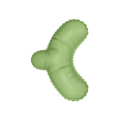3D pastel light green color helium balloon 