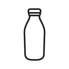milk bottle icon design vector template