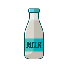 milk bottle icon design vector template