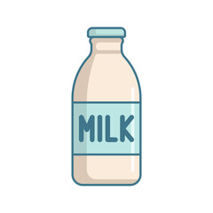 milk bottle icon design vector template