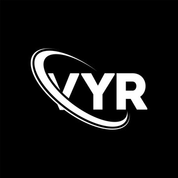 VYR logo. VYR letter. VYR letter logo design. Initials VYR logo linked with circle and uppercase monogram logo. VYR typography for technology, business and real estate brand.